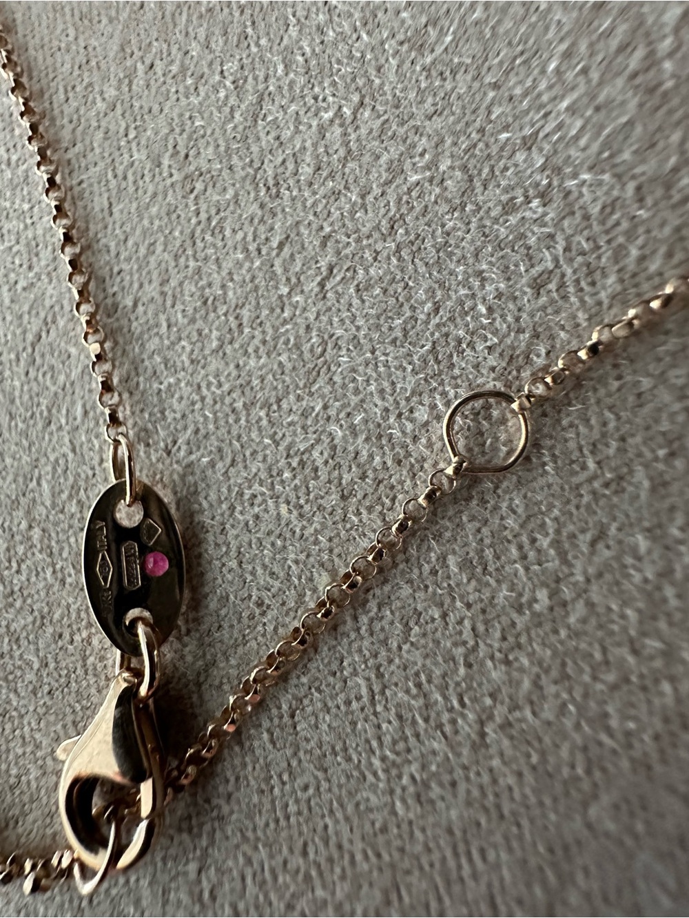 Roberto Coin Venetian Princess 18kt Rose Gold Pendant with Black/white diamonds - Picture 4 of 5